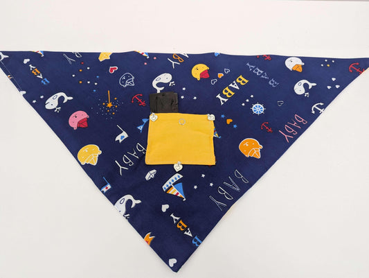Luxury M/L Dog Bandanas with Pocket