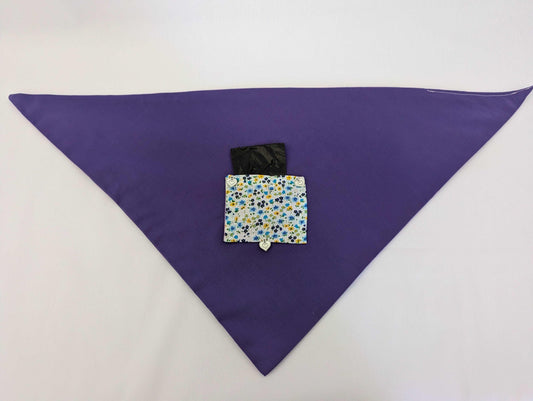 Dog Bandanas M/L - Classic Plain Purple