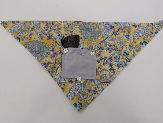 Flower Pattern - Dog Bandanas S