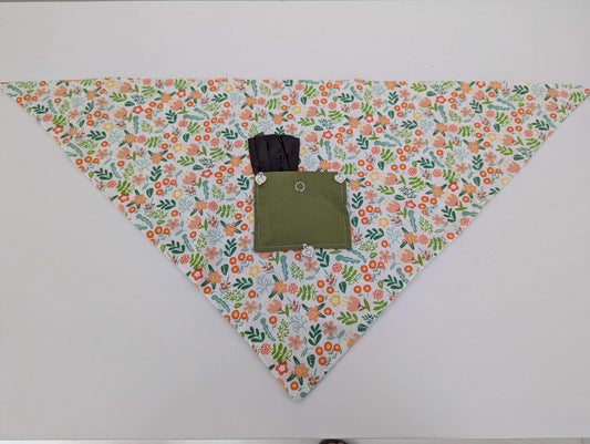Whimsy Blooms Dog Bandanas M/L