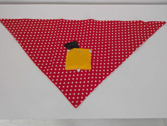 Dotted Pattern XL Dog Bandanas - Classic Look