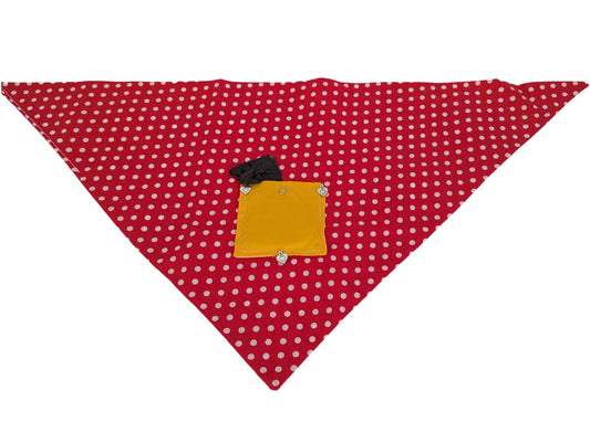Dotted Pattern XL Dog Bandanas - Classic Look